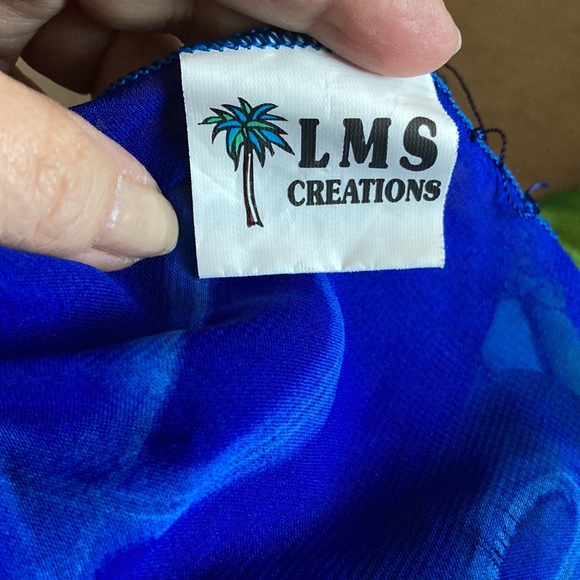 Beach Cover Up Sheer Sarong Nautical Design Multicolor Fish Palmtrees Beach Pool - Picture 6 of 7